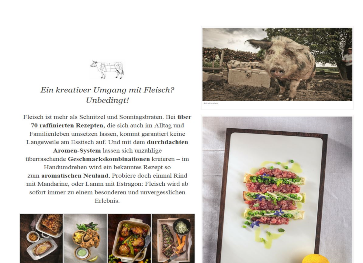 vom Glücklichen Schwein aufs Teller. In den verschiedenen Varrianten die im Kochbuch zu finden sind