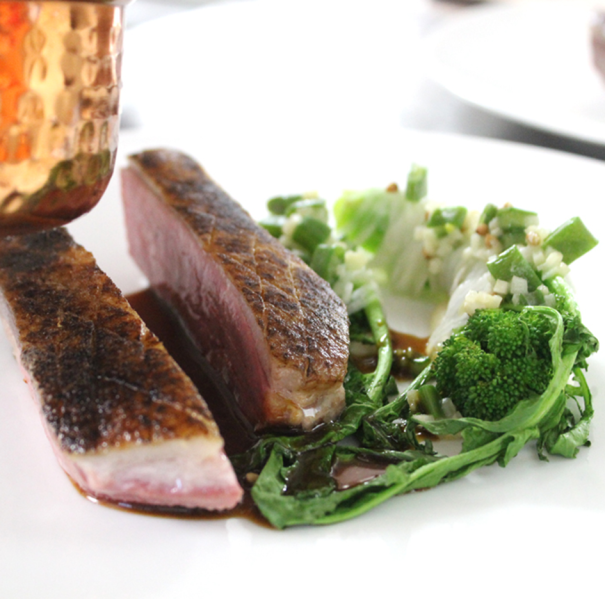 ente, gebratene Ente, hauptspeise, restaurant malerwinkl, gault millau